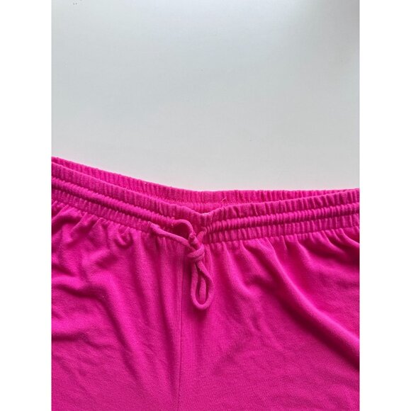 Aritzia WILFRED FREE Hot Pink Knit Jersey Relaxed Lounge Sweat Shorts, Size M - Picture 4 of 9